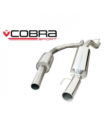Vauxhall Corsa D Sri 07-09 Cobra Sport Cat Back System (Resonated)
